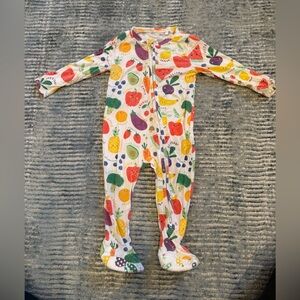 Angel Dear Multicolor Fruit Print Kids Footie